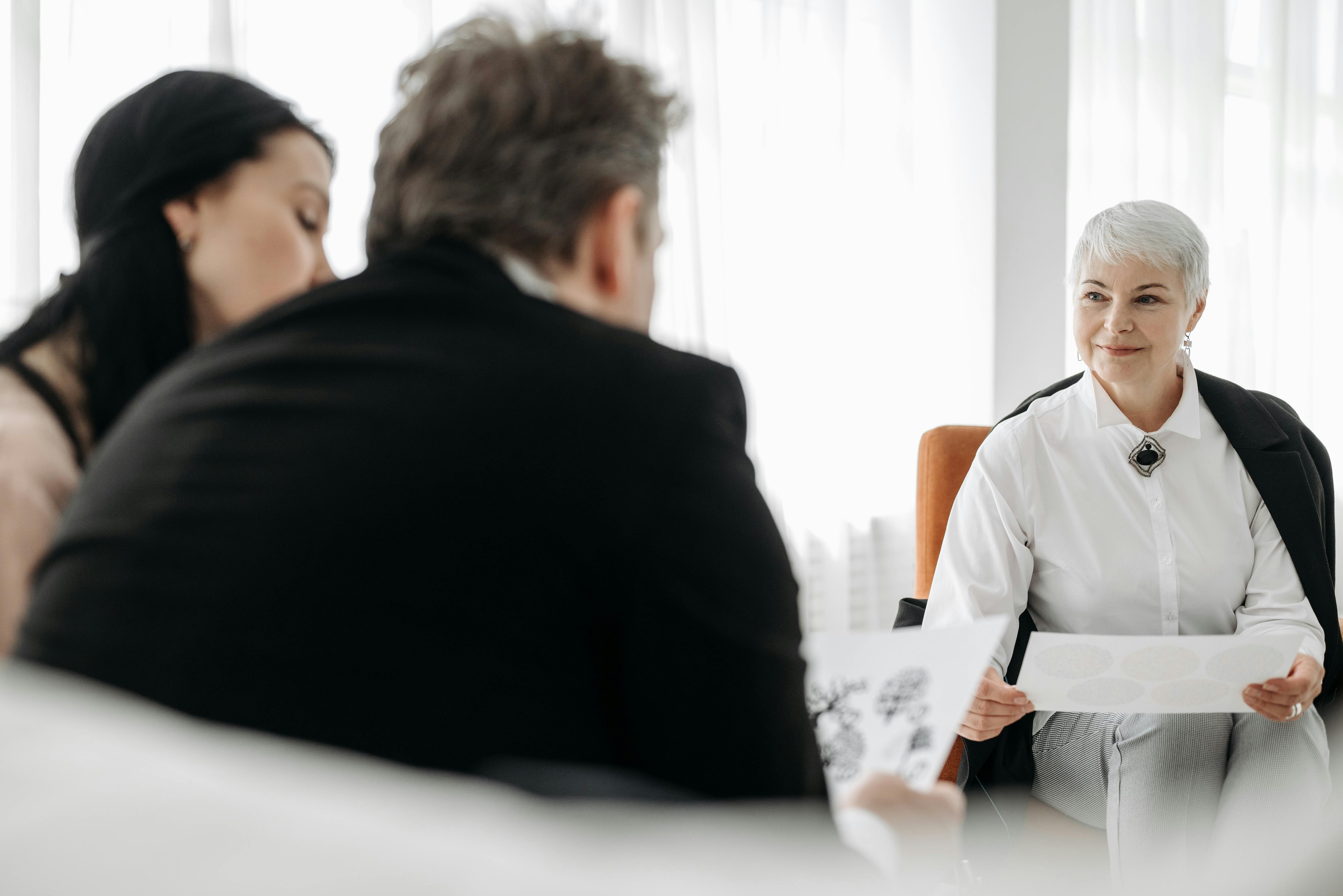 Professional advisory consultation in a bright office